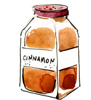 Cinnamon Powder Illustration
